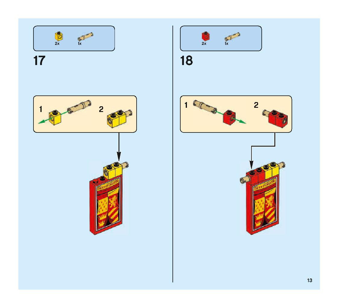 Quidditch Match 75956 LEGO information LEGO instructions 13 page