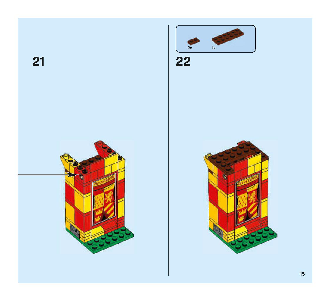 Quidditch Match 75956 LEGO information LEGO instructions 15 page