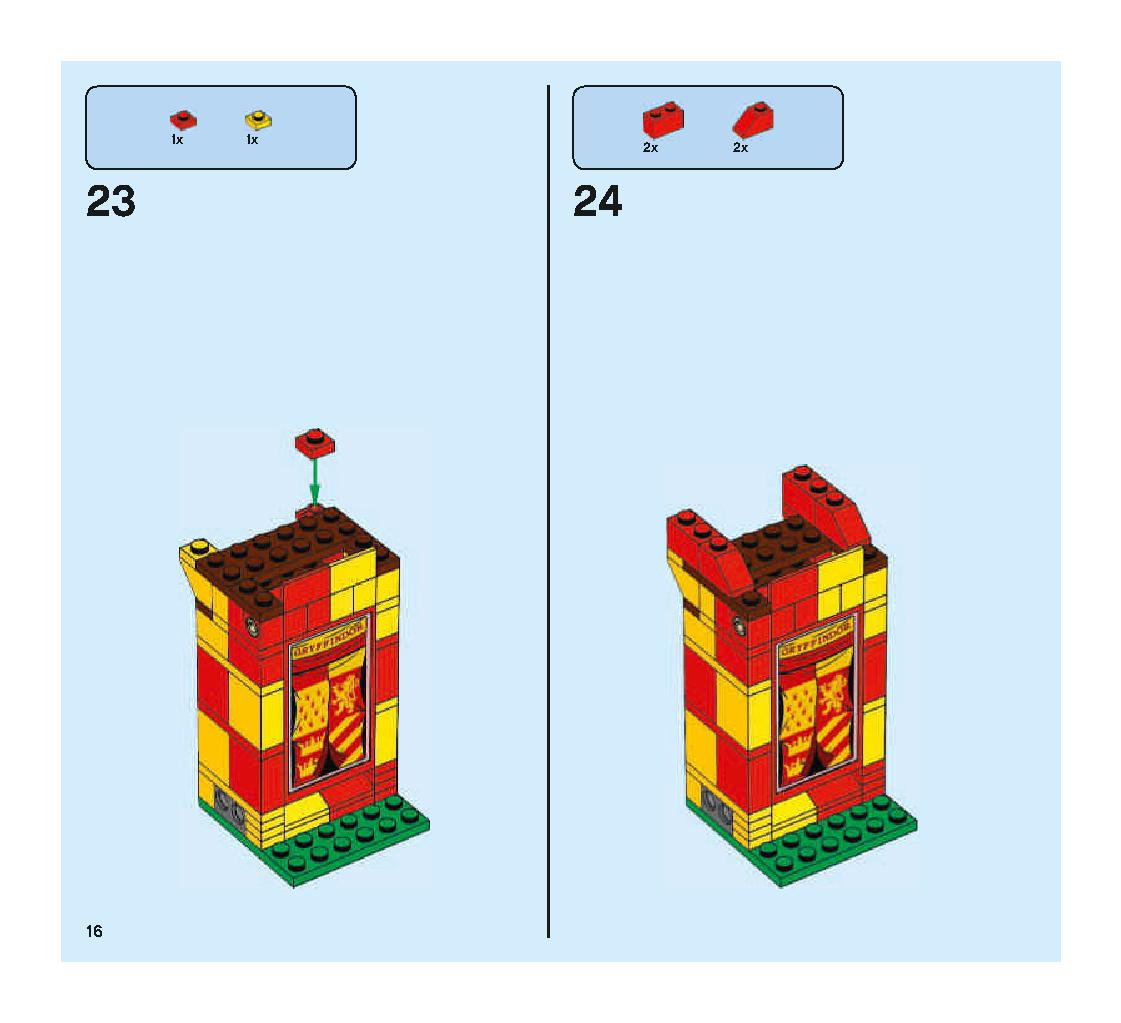 Quidditch Match 75956 LEGO information LEGO instructions 16 page