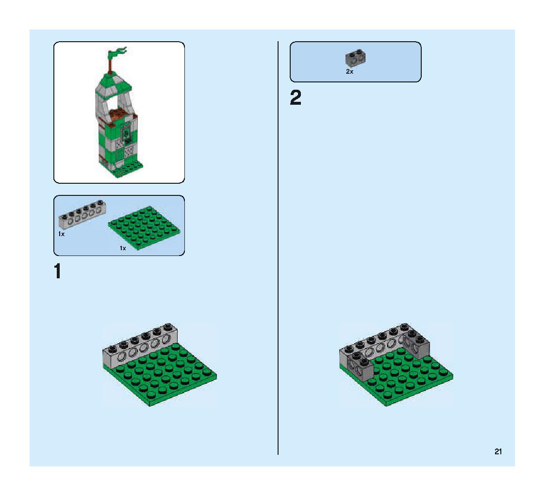 Quidditch Match 75956 LEGO information LEGO instructions 21 page