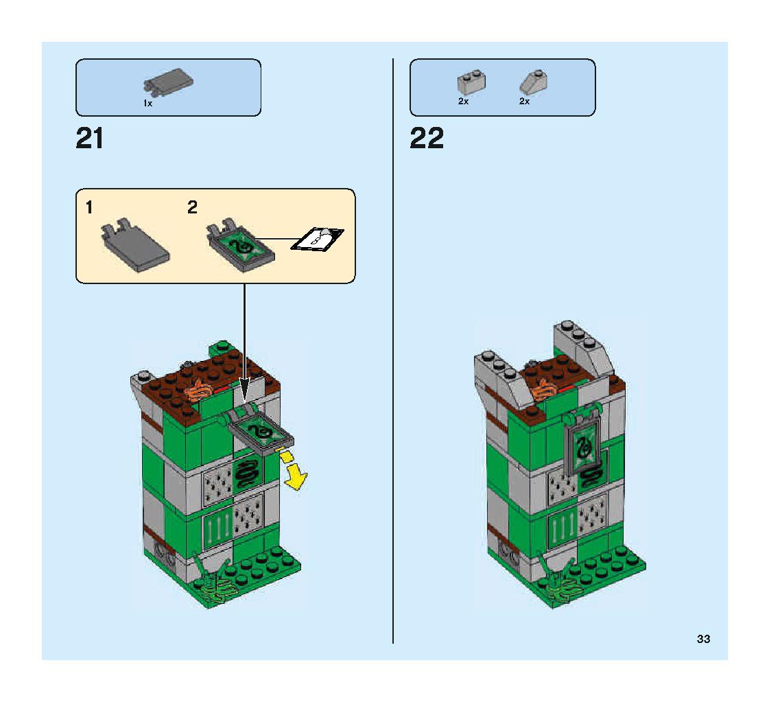 Quidditch Match 75956 LEGO information LEGO instructions 33 page