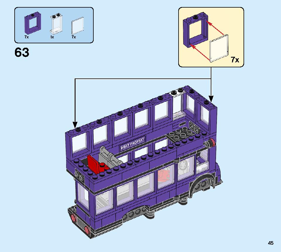 The Knight Bus 75957 LEGO information LEGO instructions 45 page