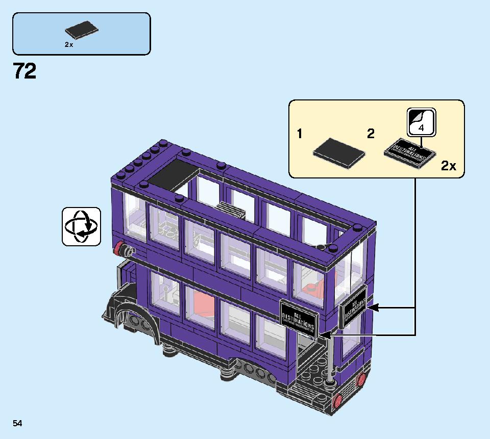 The Knight Bus 75957 LEGO information LEGO instructions 54 page