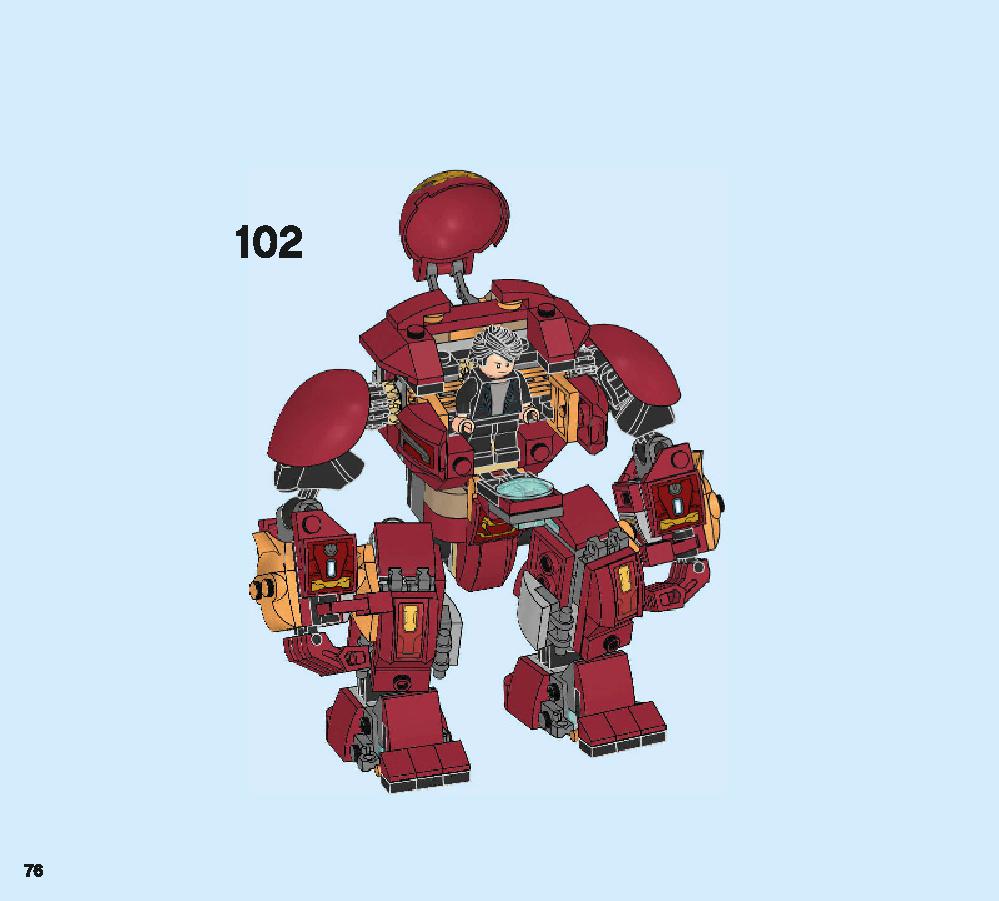 The Hulkbuster Smash-Up 76104 LEGO information LEGO instructions 76 page