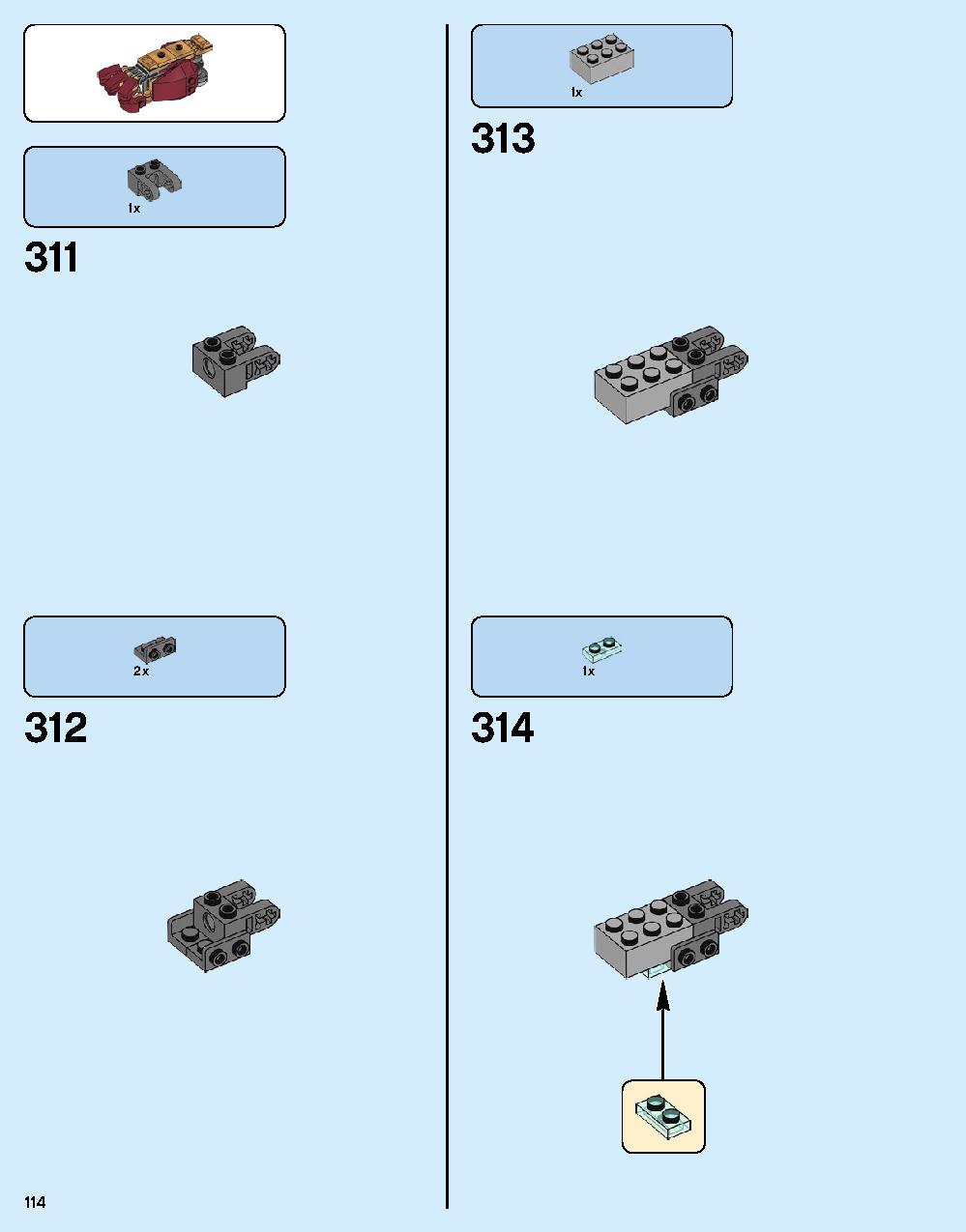 The Hulkbuster: Ultron Edition 76105 LEGO information LEGO instructions 114 page