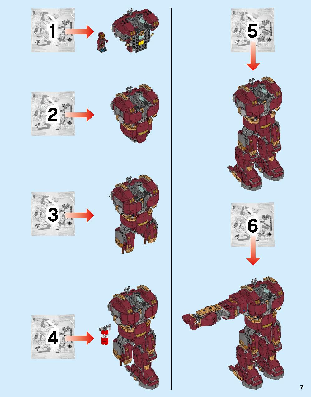 The Hulkbuster: Ultron Edition 76105 LEGO information LEGO instructions 7 page