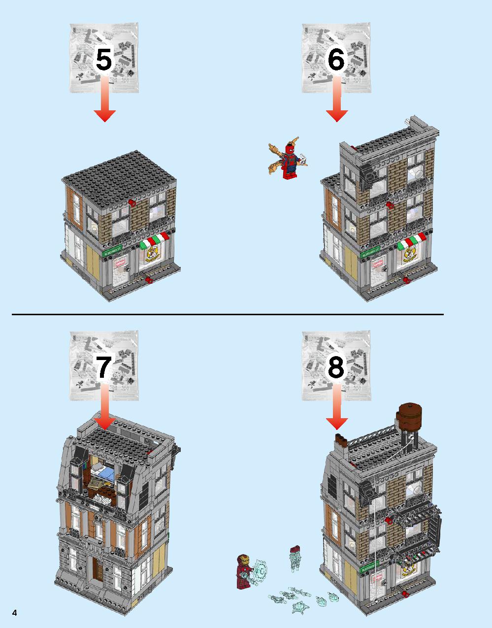 Sanctum Santorum Showdown 76108 LEGO information LEGO instructions 4 page