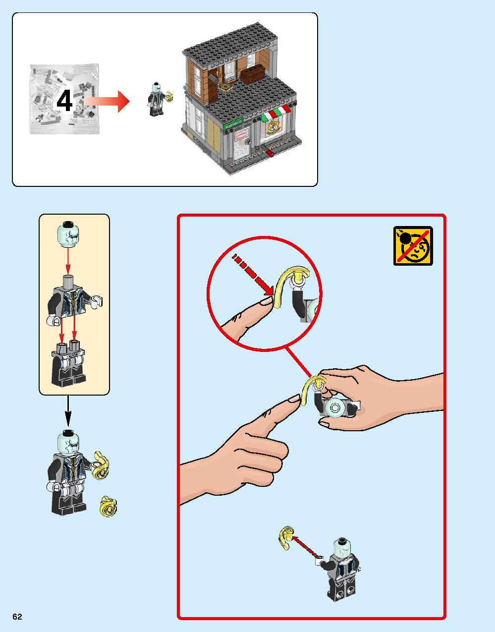 Sanctum Santorum Showdown 76108 LEGO information LEGO instructions 62 page