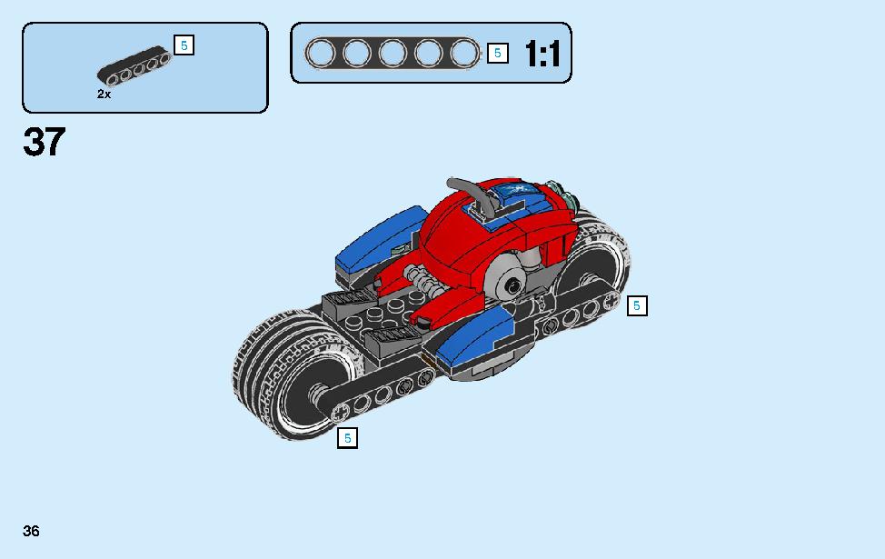 Spider-Man Bike Rescue 76113 LEGO information LEGO instructions 36 page