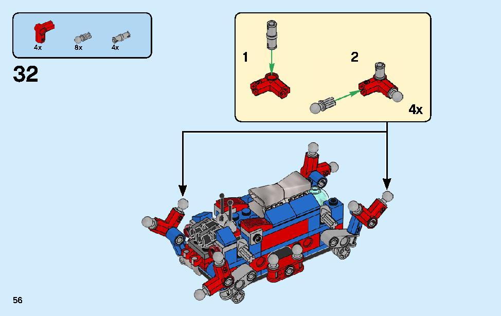 Spider-Man's Spider Crawler 76114 LEGO information LEGO instructions 56 page