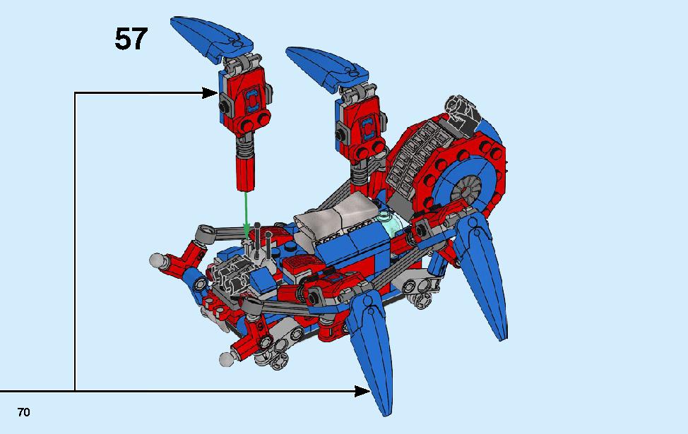 Spider-Man's Spider Crawler 76114 LEGO information LEGO instructions 70 page