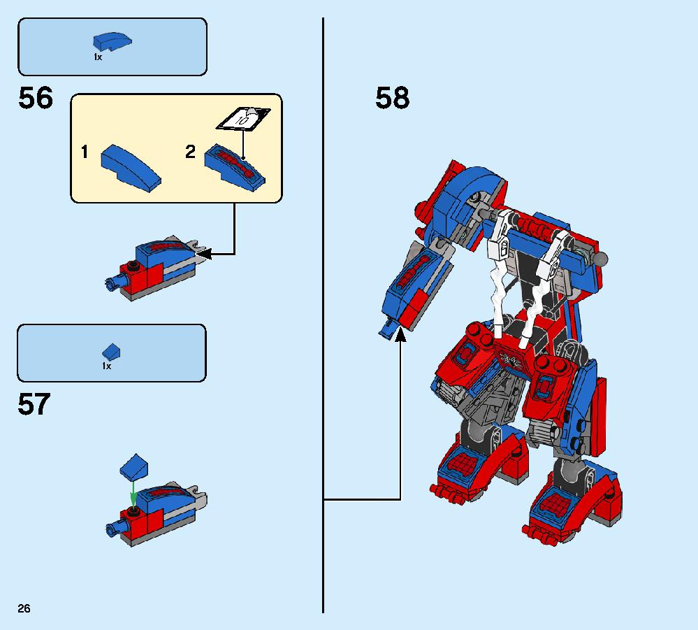 Spider Mech vs. Venom 76115 LEGO information LEGO instructions 26 page