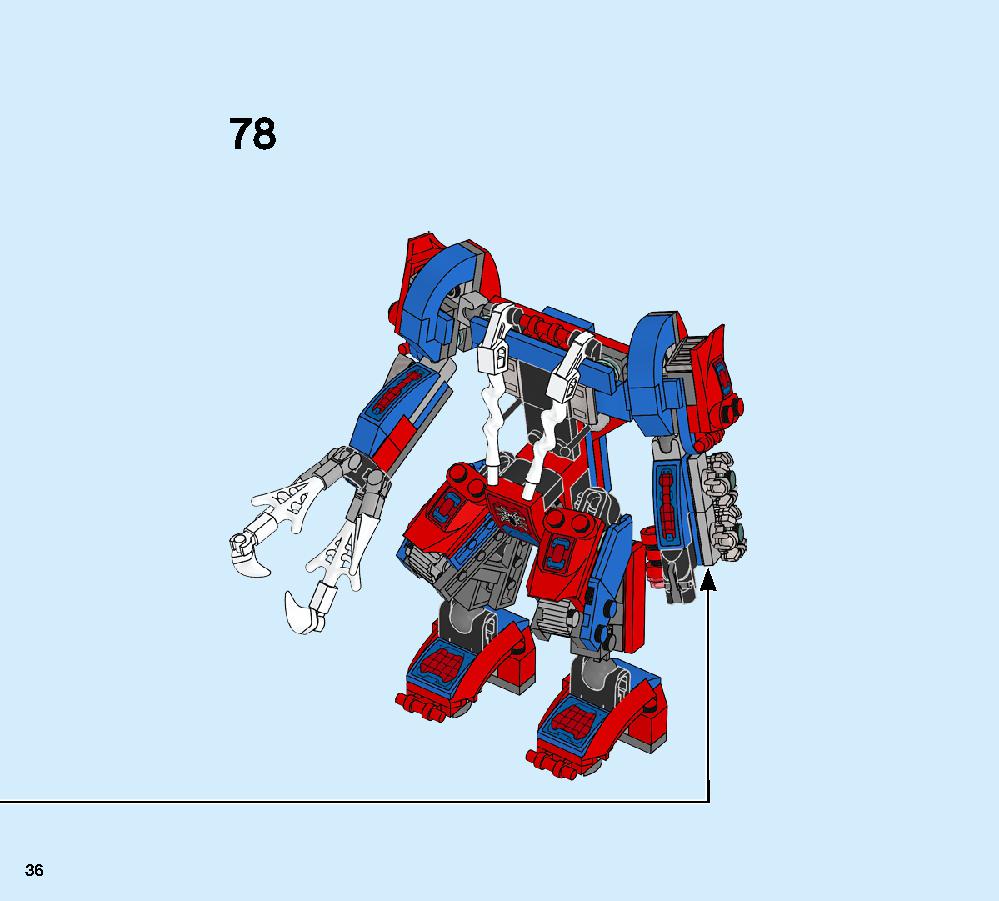 Spider Mech vs. Venom 76115 LEGO information LEGO instructions 36 page