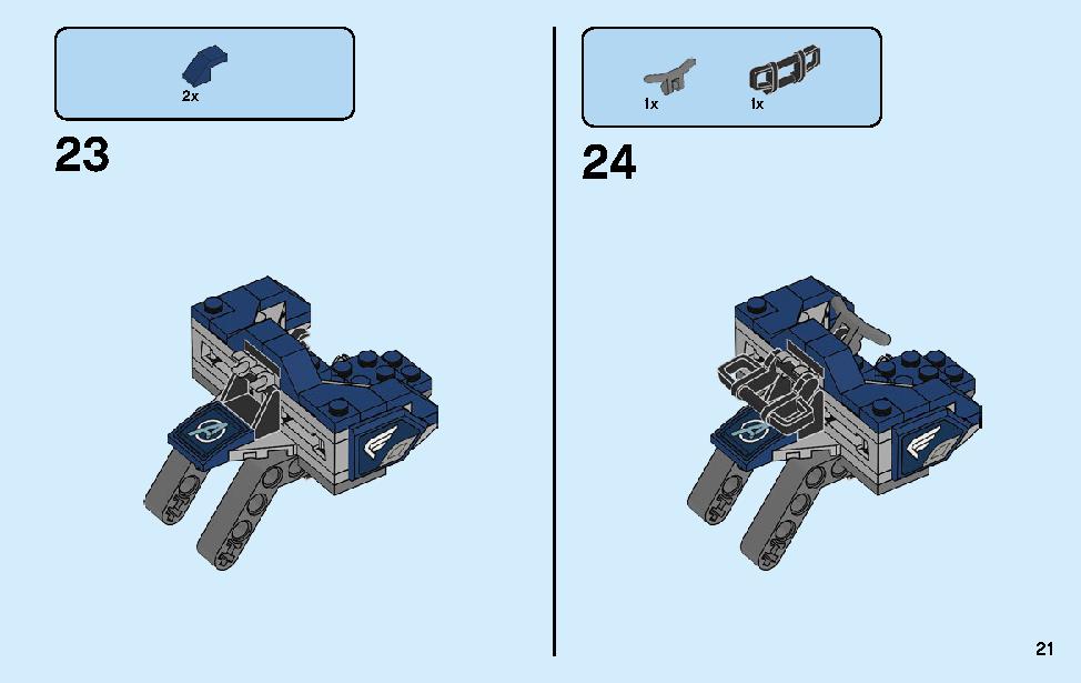 Captain America: Outriders Attack 76123 LEGO information LEGO instructions 21 page