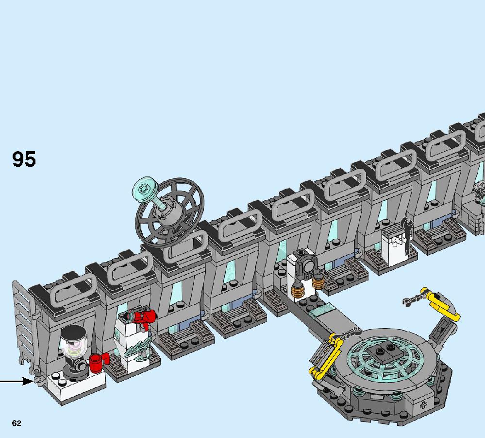 Iron Man Hall of Armour 76125 LEGO information LEGO instructions 62 page