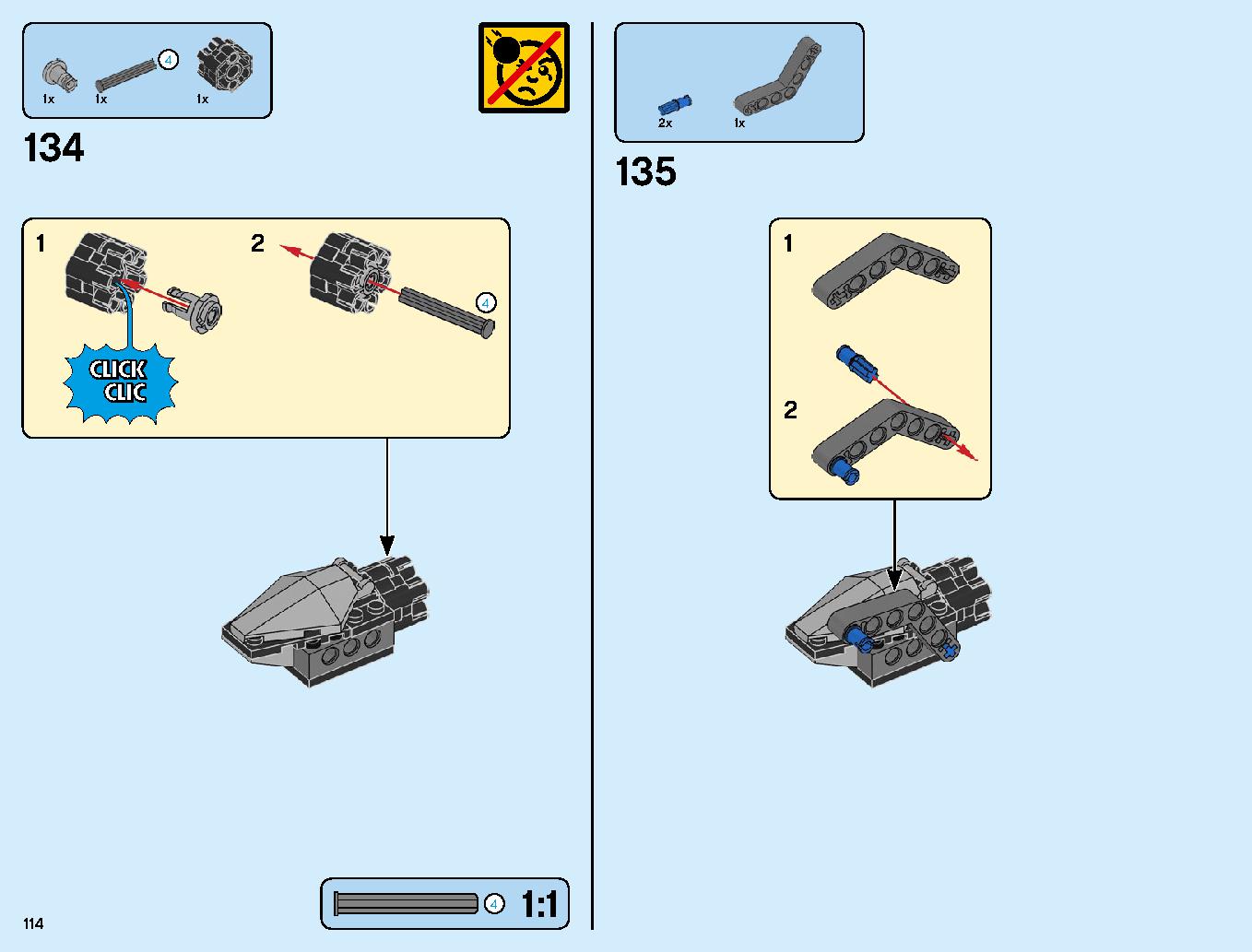 Avengers Ultimate Quinjet 76126 LEGO information LEGO instructions 114 page