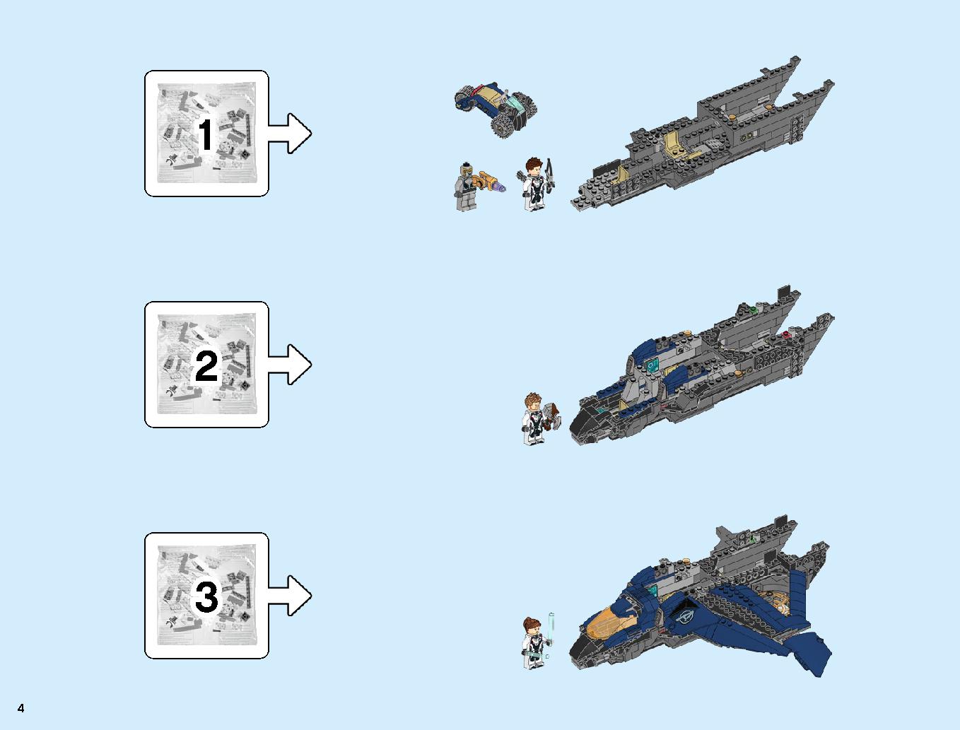 Avengers Ultimate Quinjet 76126 LEGO information LEGO instructions 4 page