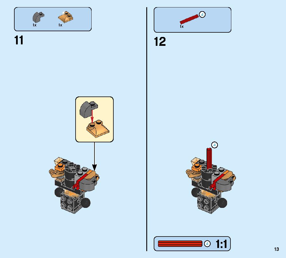 Molten Man Battle 76128 LEGO information LEGO instructions 13 page