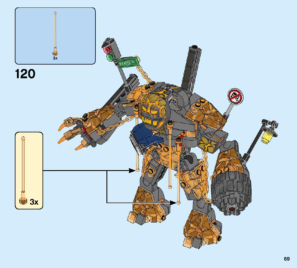 Molten Man Battle 76128 LEGO information LEGO instructions 69 page