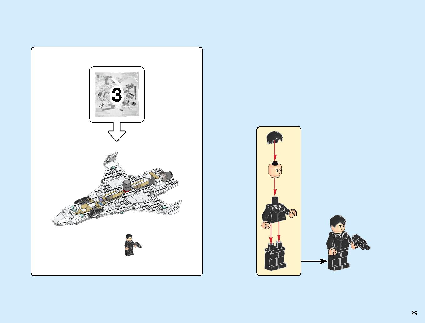 Stark Jet and the Drone Attack 76130 LEGO information LEGO instructions 29 page