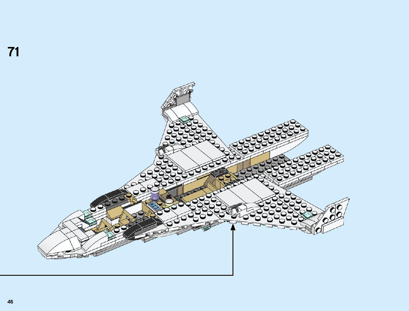 Stark Jet and the Drone Attack 76130 LEGO information LEGO instructions 46 page