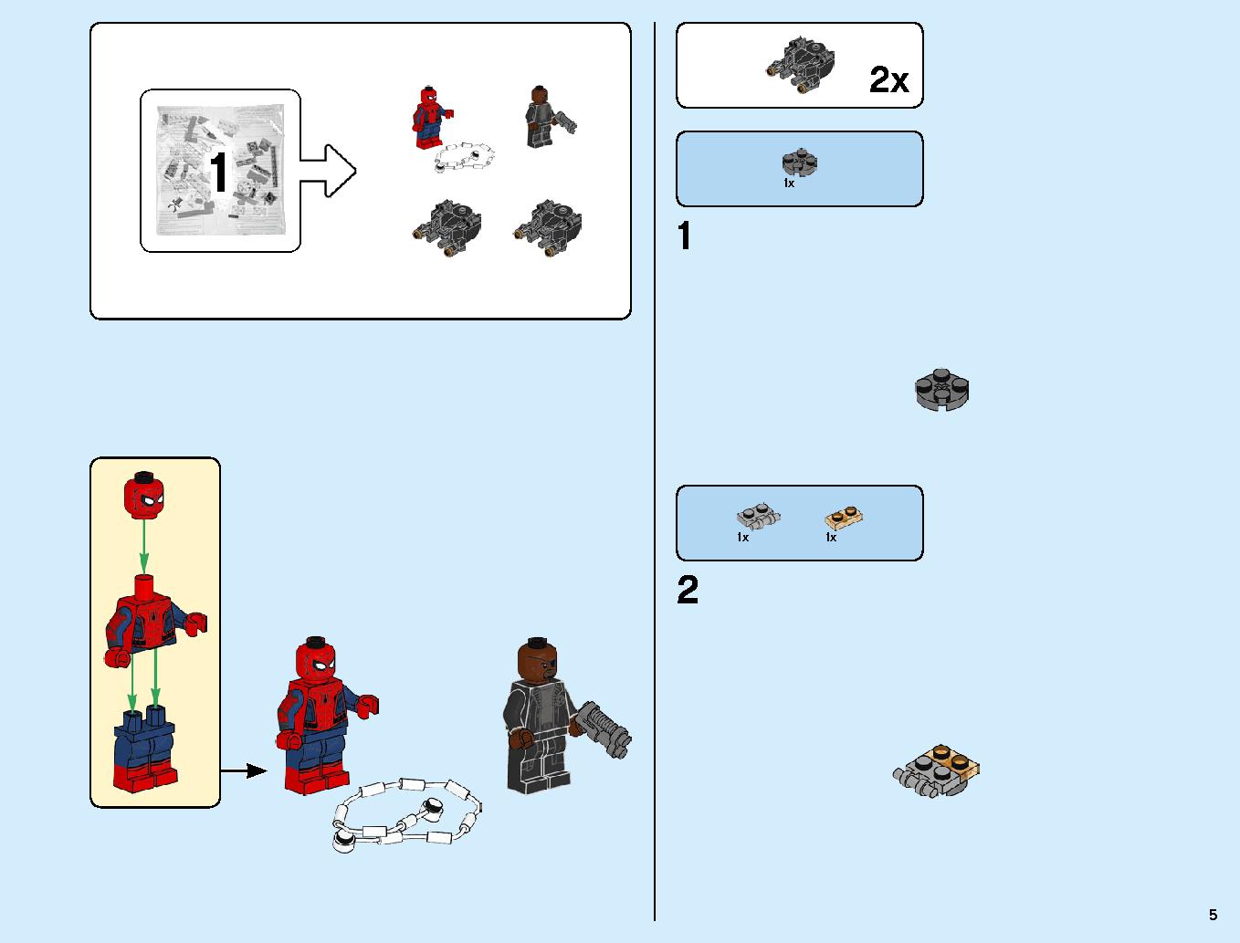 Stark Jet and the Drone Attack 76130 LEGO information LEGO instructions 5 page