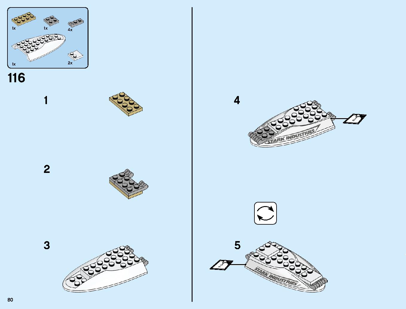 Stark Jet and the Drone Attack 76130 LEGO information LEGO instructions 80 page