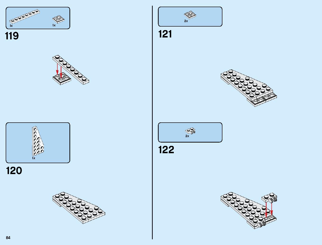 Stark Jet and the Drone Attack 76130 LEGO information LEGO instructions 84 page