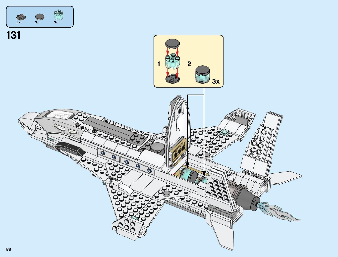 Stark Jet and the Drone Attack 76130 LEGO information LEGO instructions 88 page