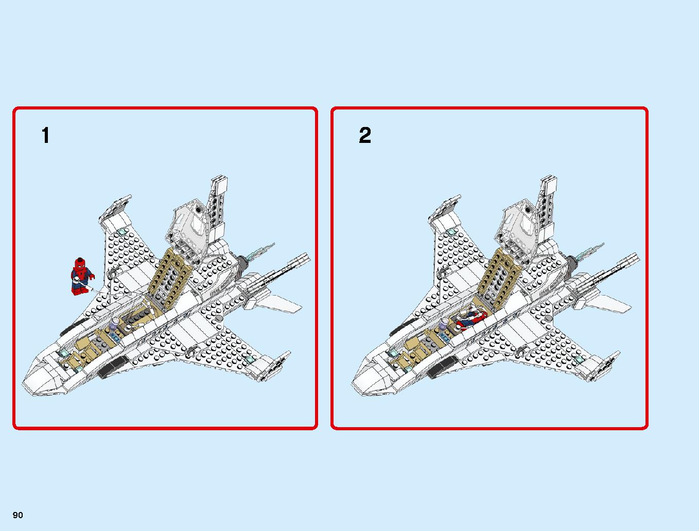 Stark Jet and the Drone Attack 76130 LEGO information LEGO instructions 90 page