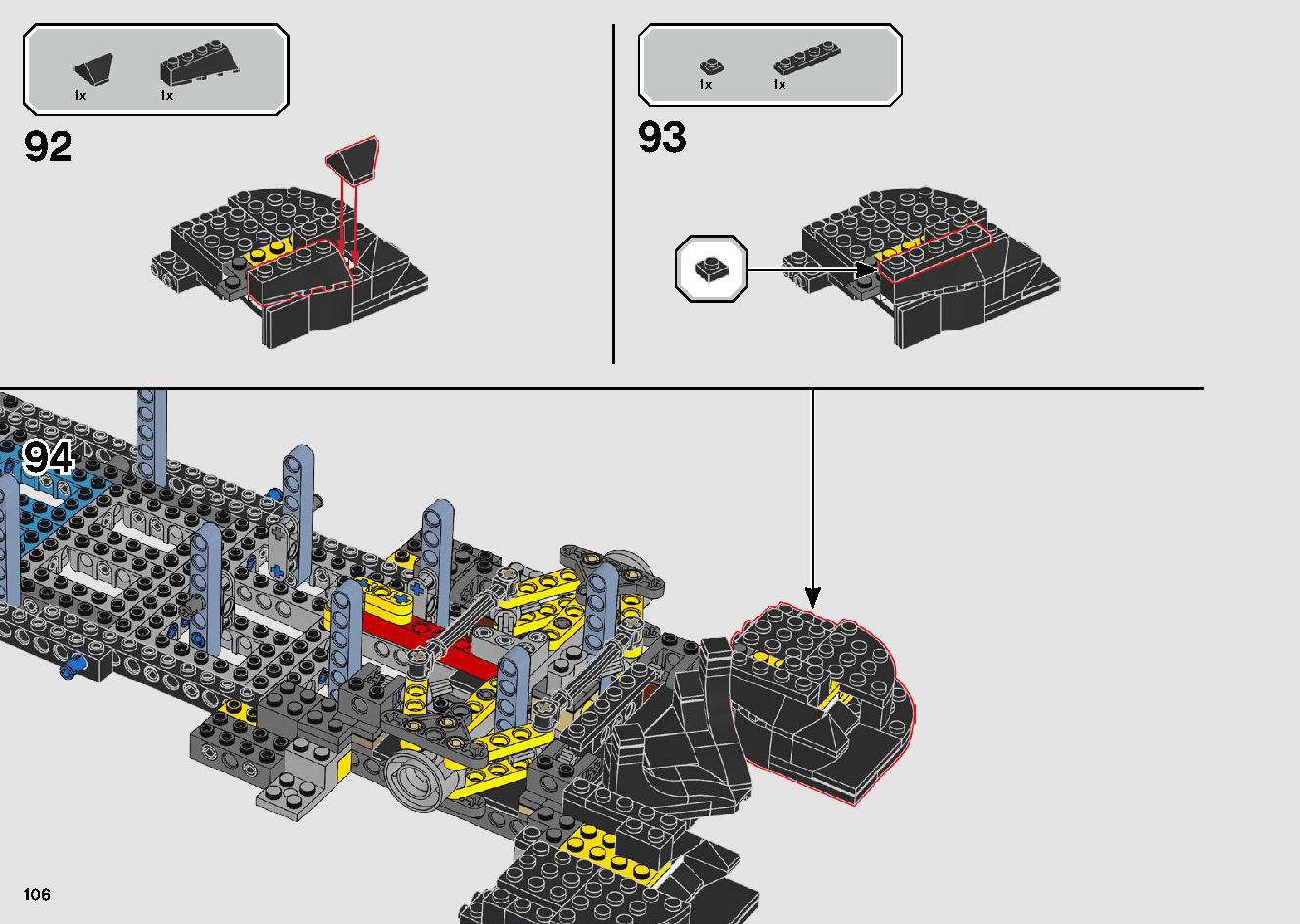 1989 Batmobile 76139 LEGO information LEGO instructions 106 page