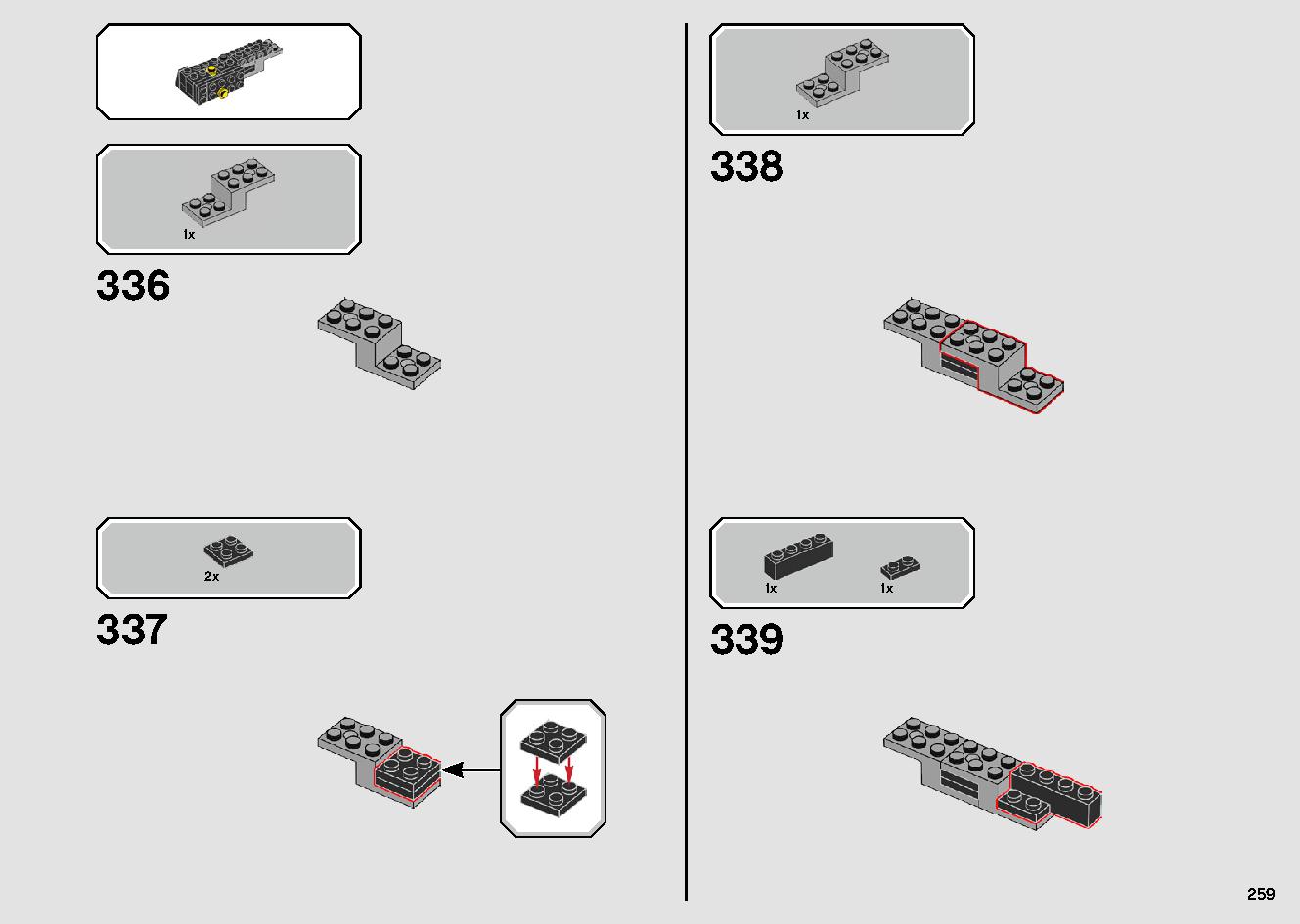 1989 Batmobile 76139 LEGO information LEGO instructions 259 page