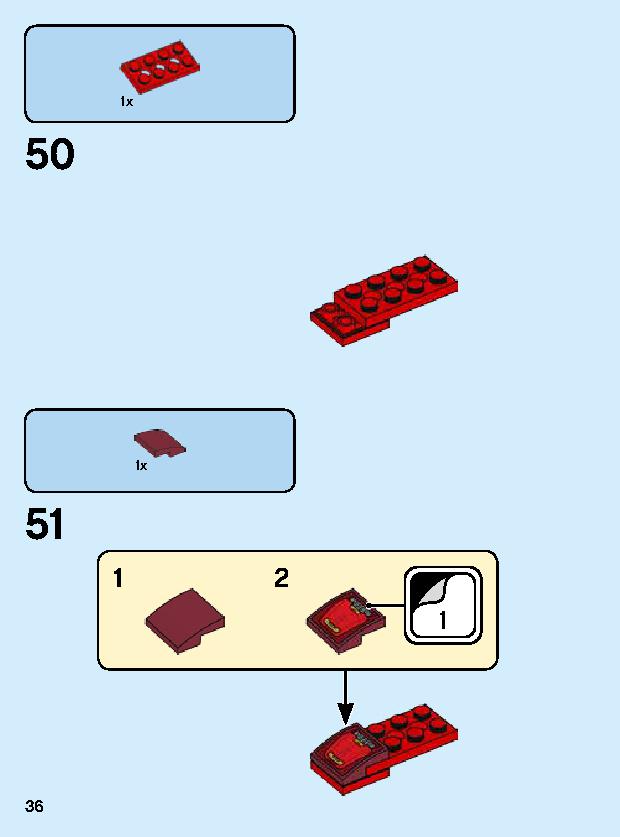 Iron Man Mech 76140 LEGO information LEGO instructions 36 page