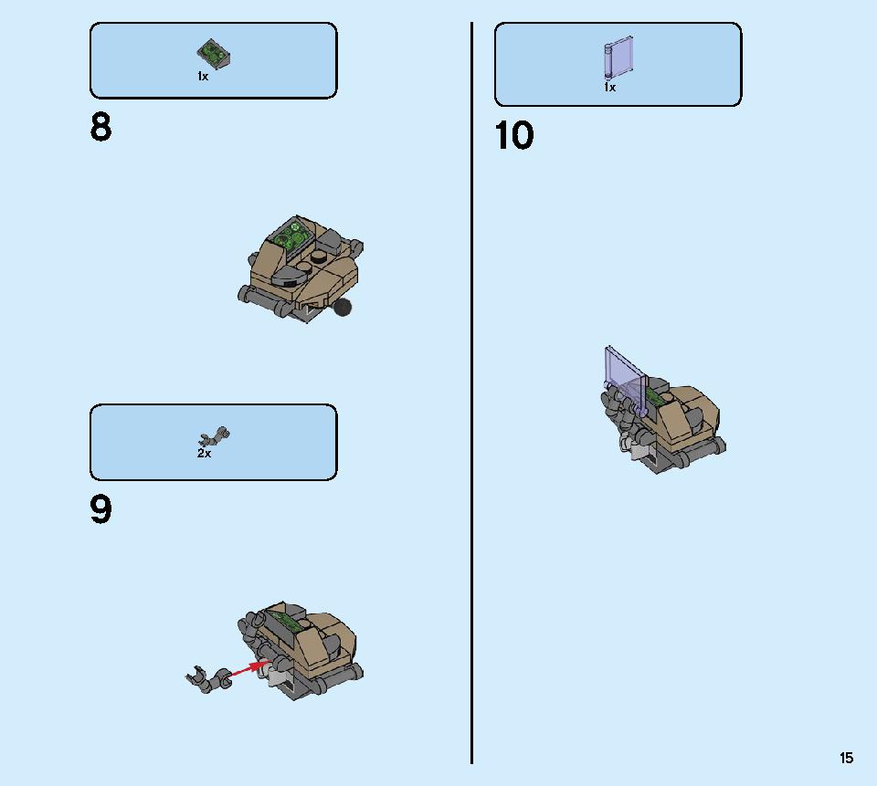 Avengers Hulk Helicopter Rescue 76144 LEGO information LEGO instructions 15 page