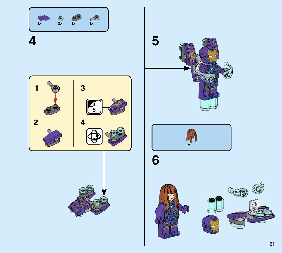 Avengers Hulk Helicopter Rescue 76144 LEGO information LEGO instructions 31 page