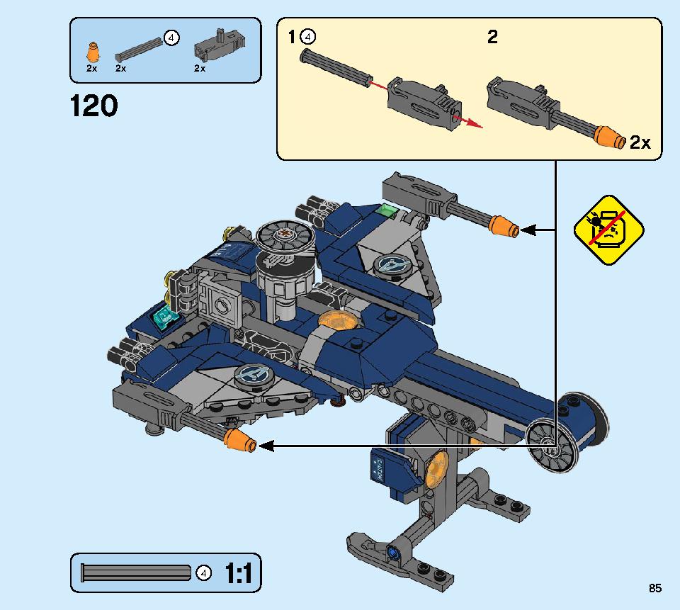 Avengers Hulk Helicopter Rescue 76144 LEGO information LEGO instructions 85 page