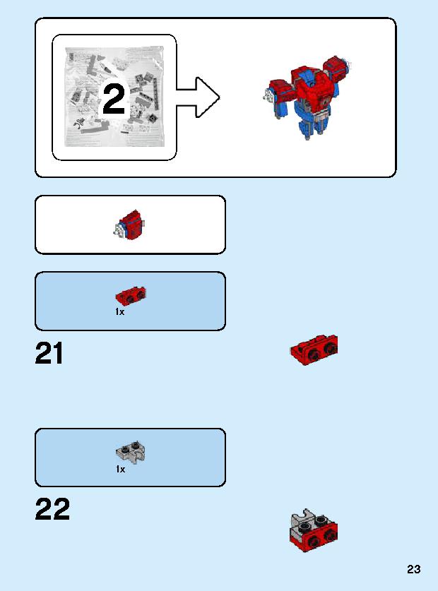 Spider-Man Mech 76146 LEGO information LEGO instructions 23 page