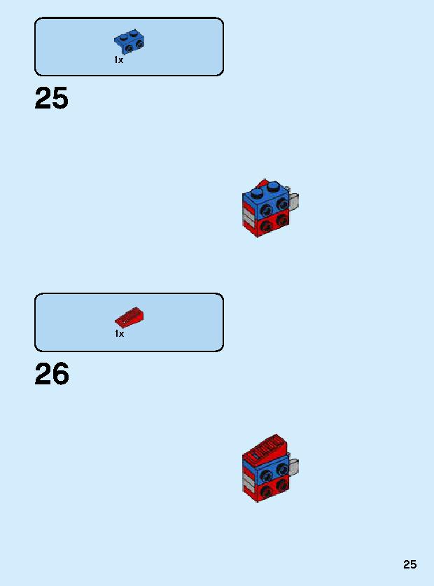 Spider-Man Mech 76146 LEGO information LEGO instructions 25 page