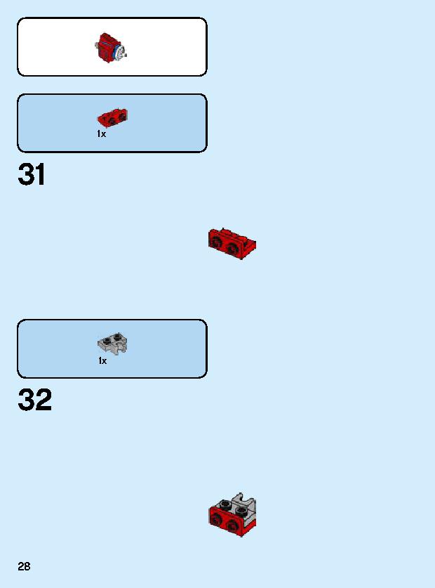 Spider-Man Mech 76146 LEGO information LEGO instructions 28 page