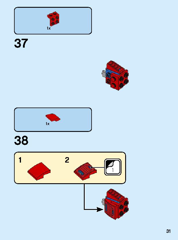 Spider-Man Mech 76146 LEGO information LEGO instructions 31 page