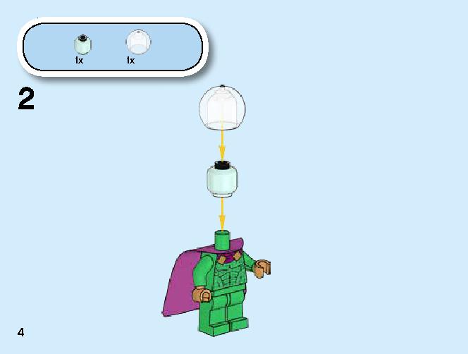 The Menace of Mysterio 76149 LEGO information LEGO instructions 4 page