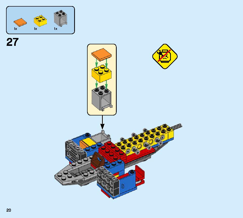 Spiderjet vs. Venom Mech 76150 LEGO information LEGO instructions 20 page