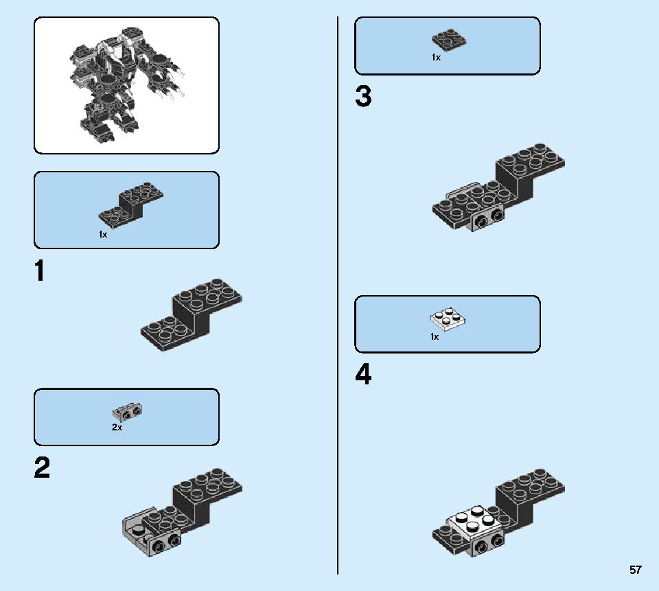 Spiderjet vs. Venom Mech 76150 LEGO information LEGO instructions 57 page