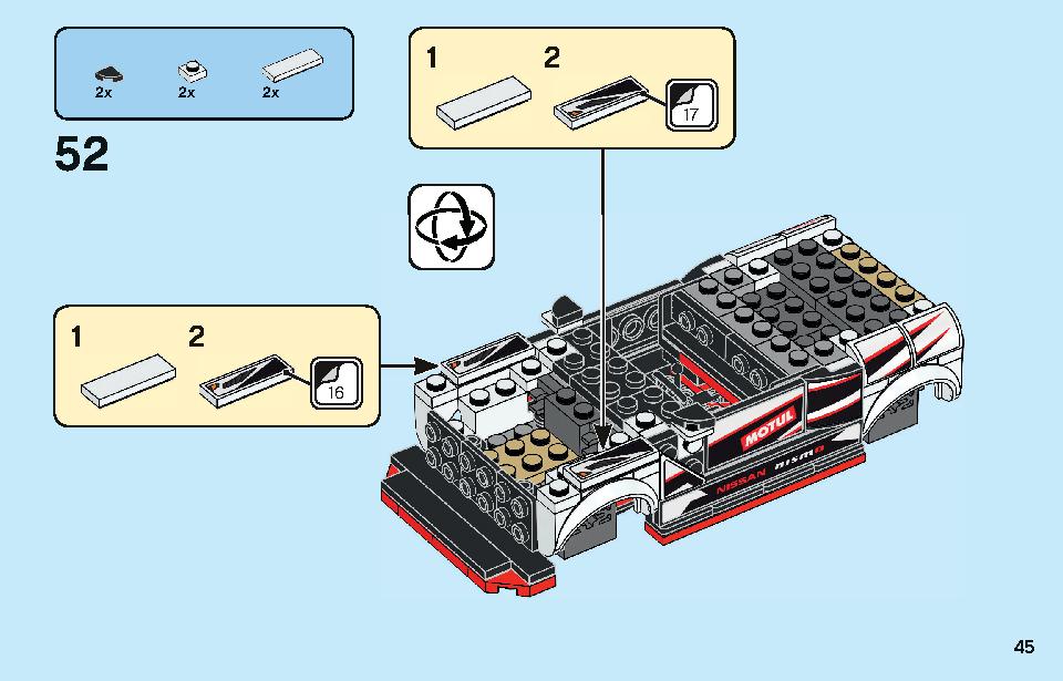 Nissan GT-R NISMO 76896 LEGO information LEGO instructions 45 page