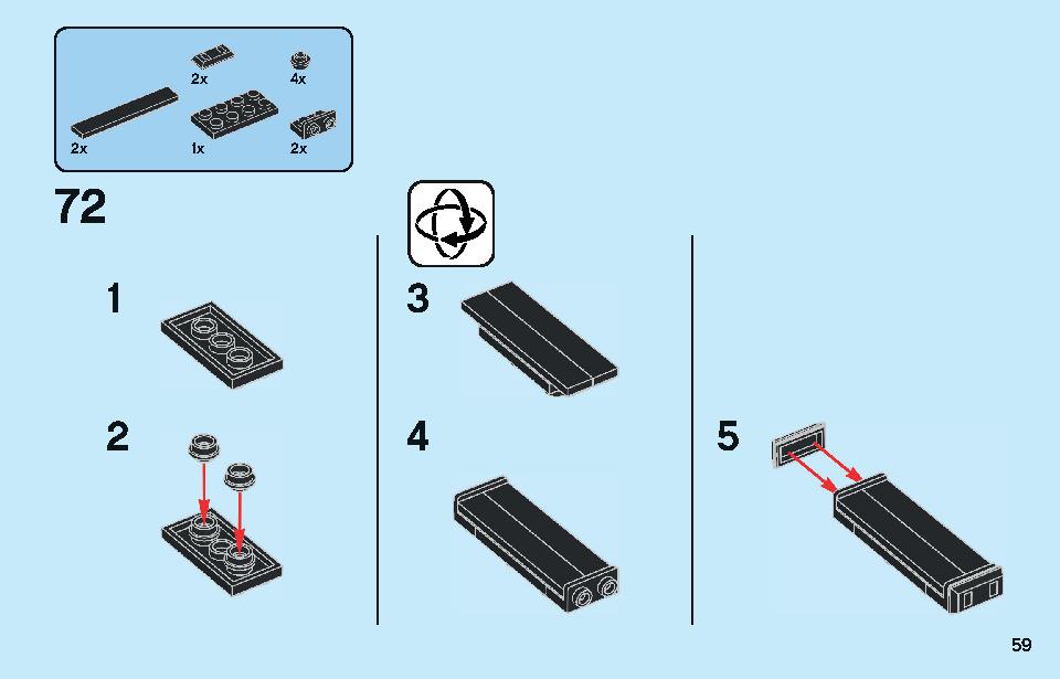 Nissan GT-R NISMO 76896 LEGO information LEGO instructions 59 page