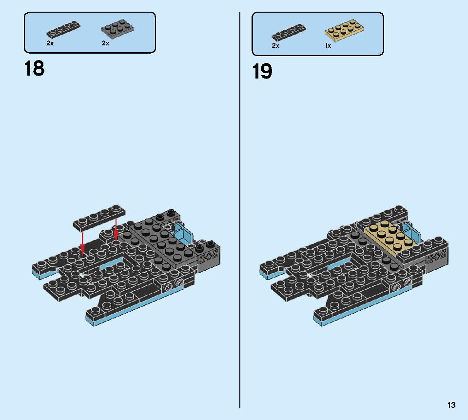 Formula E Panasonic Jaguar Racing GEN2 car & Jaguar I-PACE eTROPHY 76898 LEGO information LEGO instructions 13 page