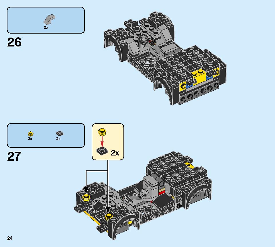 Lamborghini Urus ST-X & Lamborghini Huracán Super Trofeo EVO 76899 LEGO information LEGO instructions 24 page