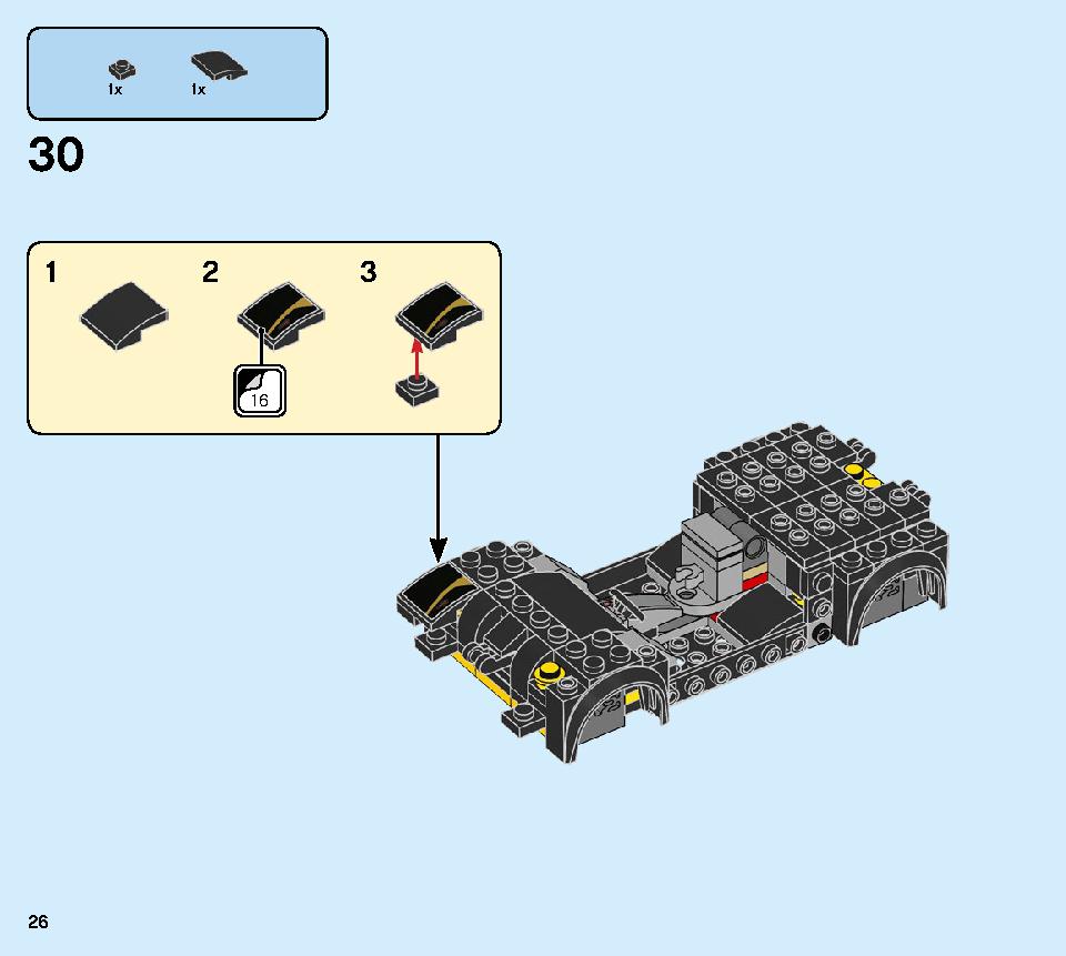 Lamborghini Urus ST-X & Lamborghini Huracán Super Trofeo EVO 76899 LEGO information LEGO instructions 26 page