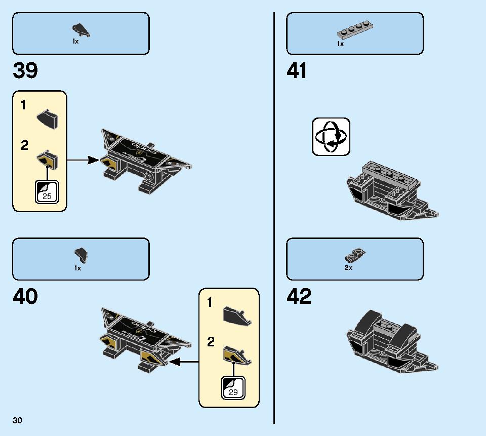 Lamborghini Urus ST-X & Lamborghini Huracán Super Trofeo EVO 76899 LEGO information LEGO instructions 30 page