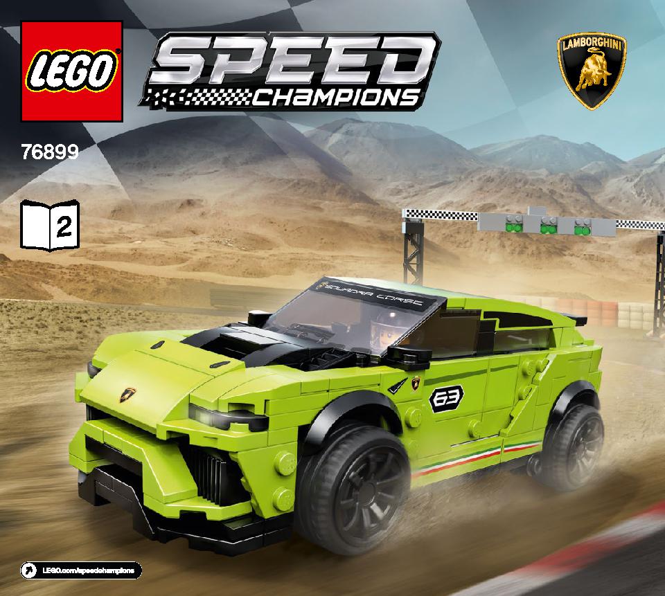 Lamborghini Urus ST-X & Lamborghini Huracán Super Trofeo EVO 76899 LEGO information LEGO instructions 1 page